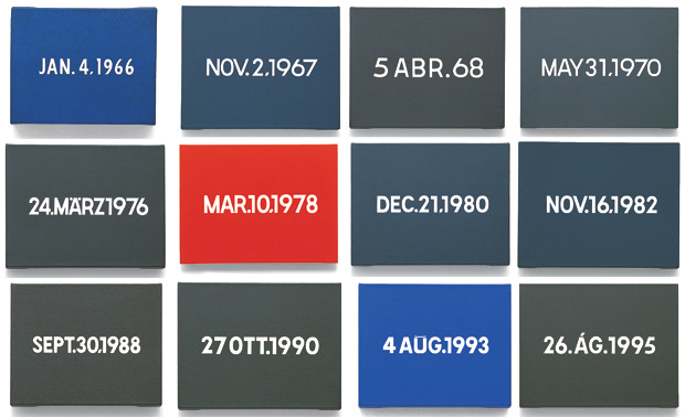 On Kawara's date paintings explained | art | Agenda | Phaidon