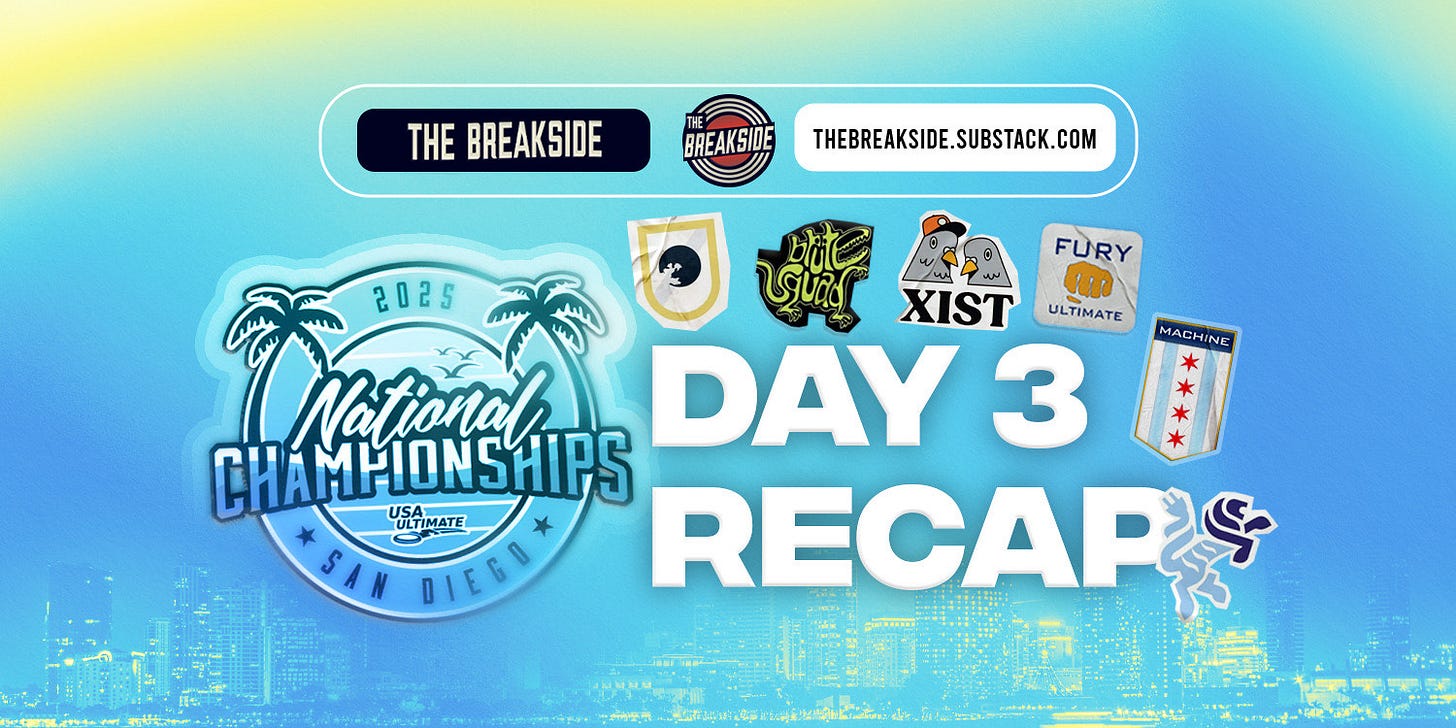 Semifinal Satruday Breakside Recap
