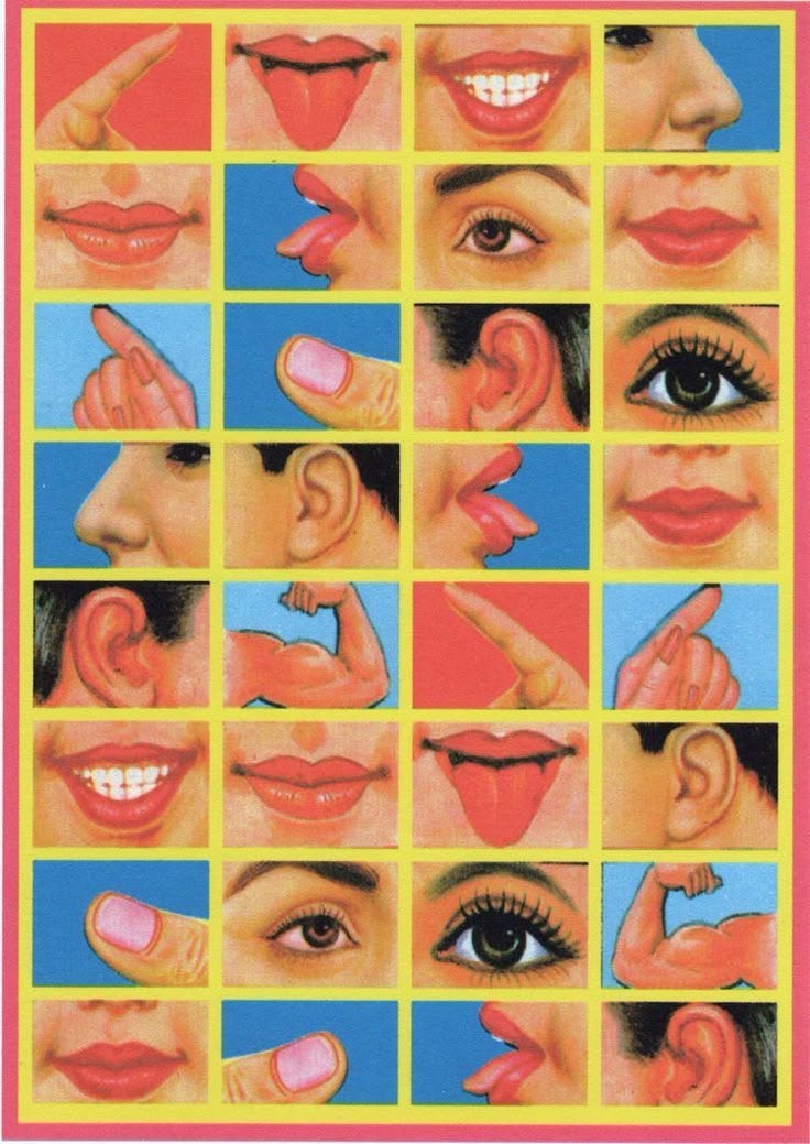 This may contain: an advertisement with many different images of women's faces and their mouths, including the eyes