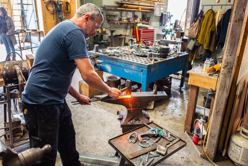 making the handle