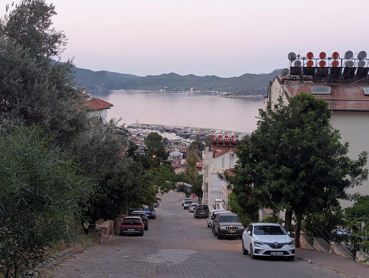 Early morning hike to "The Sleeping Giant" above Kaş