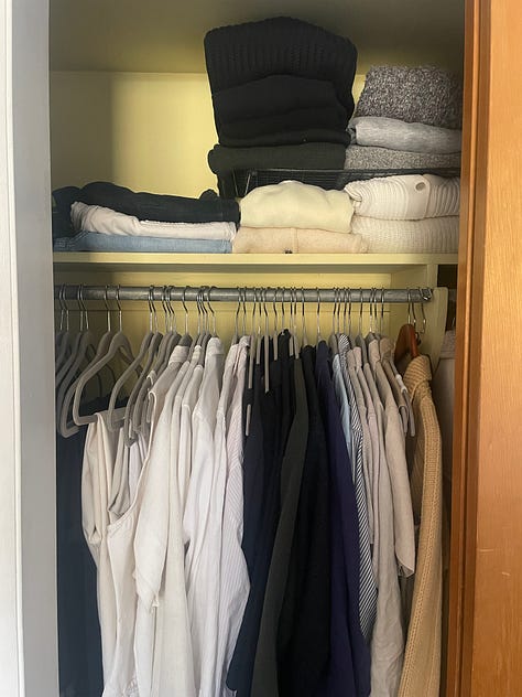 Living Better With Less - my closets over the years
