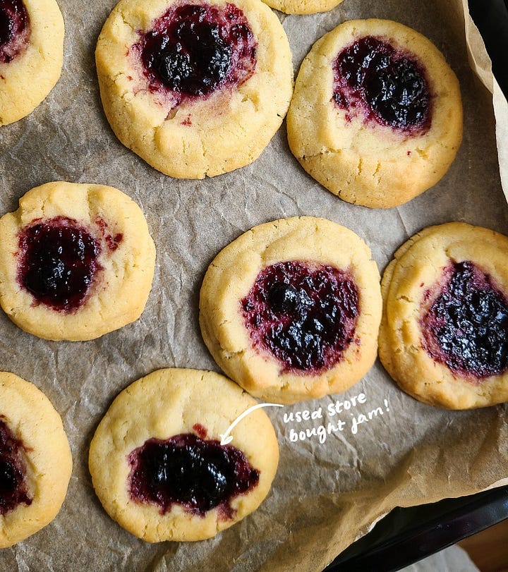jam thumbprint cookies