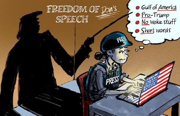 United States: Trump's offensive against press freedom - Cartooning for  Peace