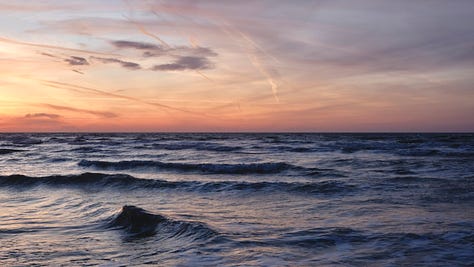 Seascapes - half sky, half sea.