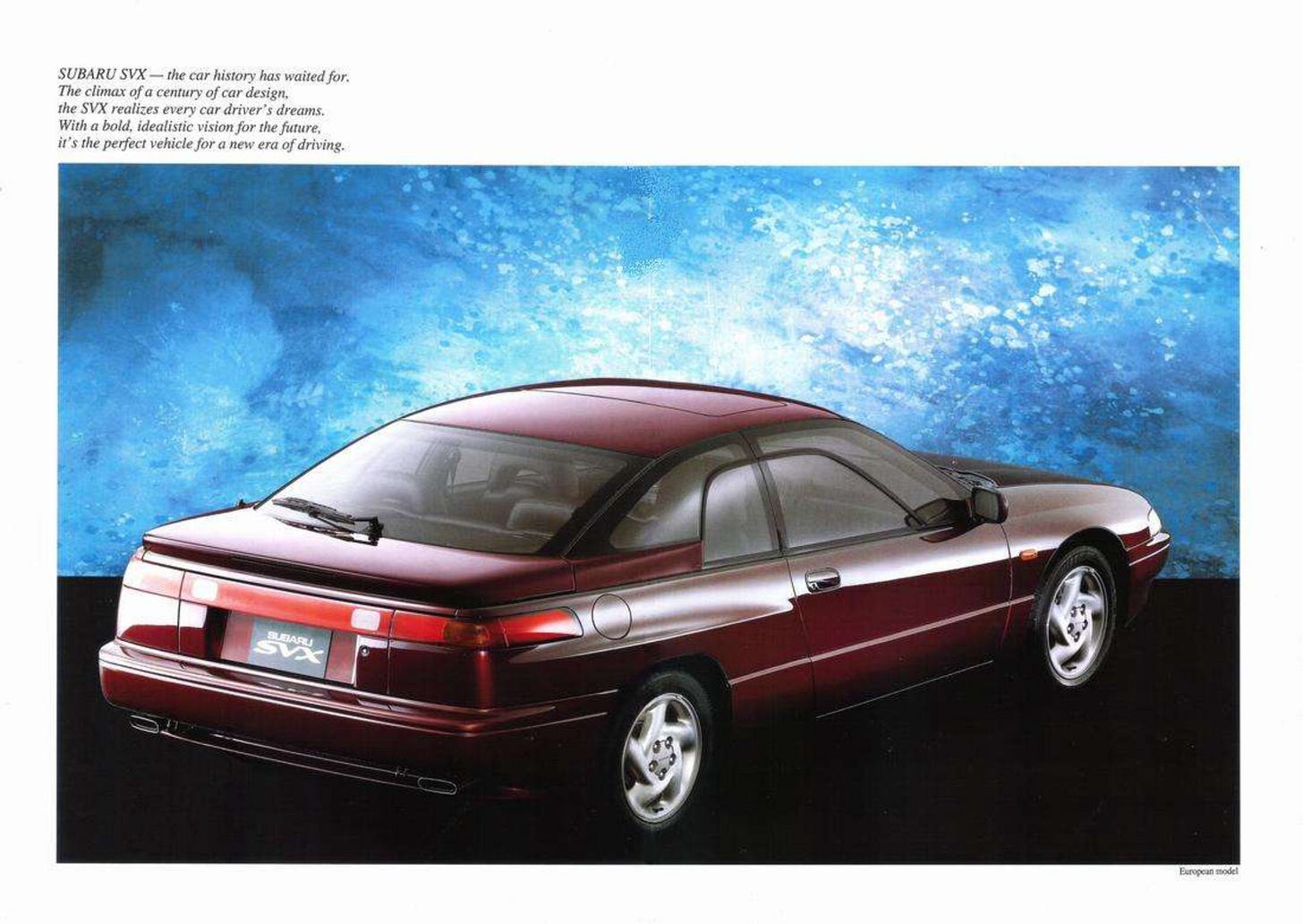 Subaru SVX 1994 brochure