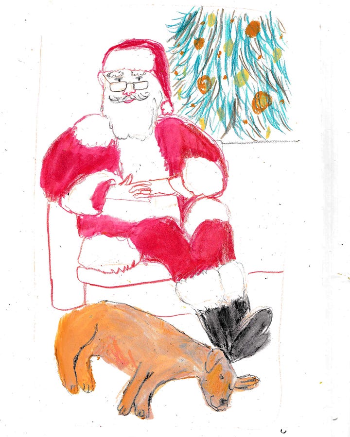 Santa illustrations by Beth Spencer