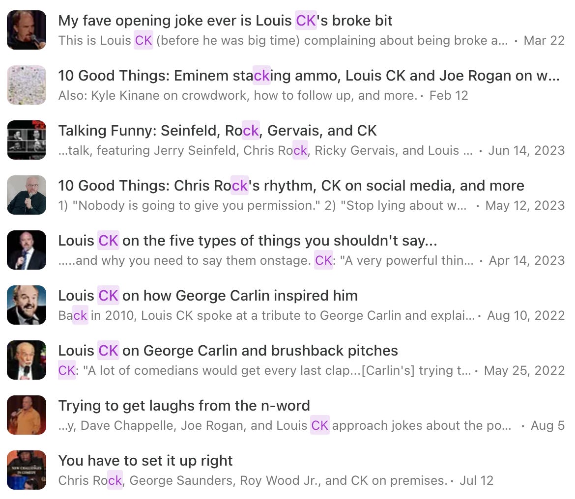 Louis CK on what comedy should provide - by Matt Ruby, image size:1170x1016