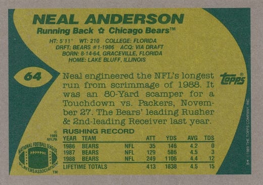 1989 Topps Football