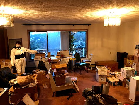 before, during and after hoarder house renovations