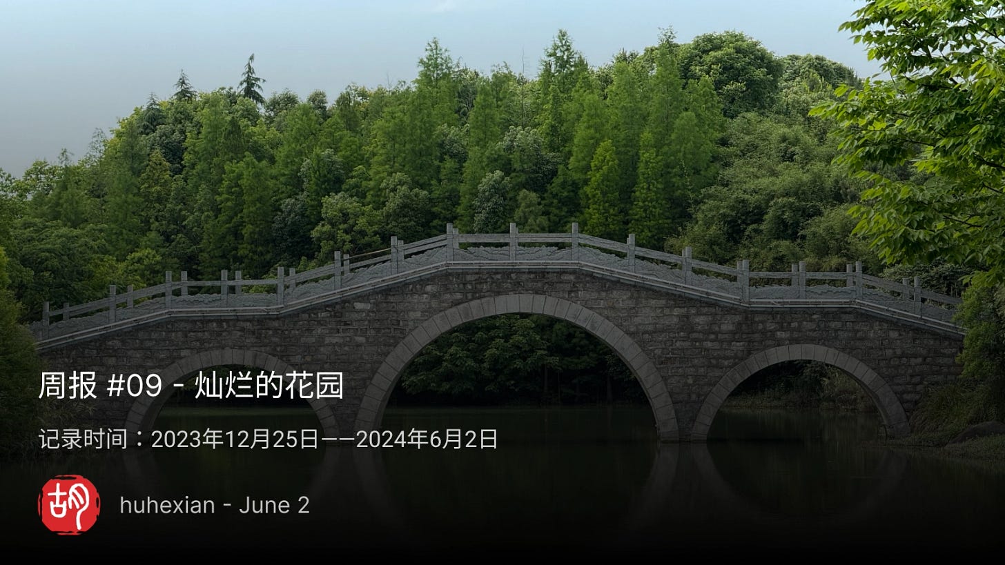 周报 #09 - 灿烂的花园 - 第1张图片