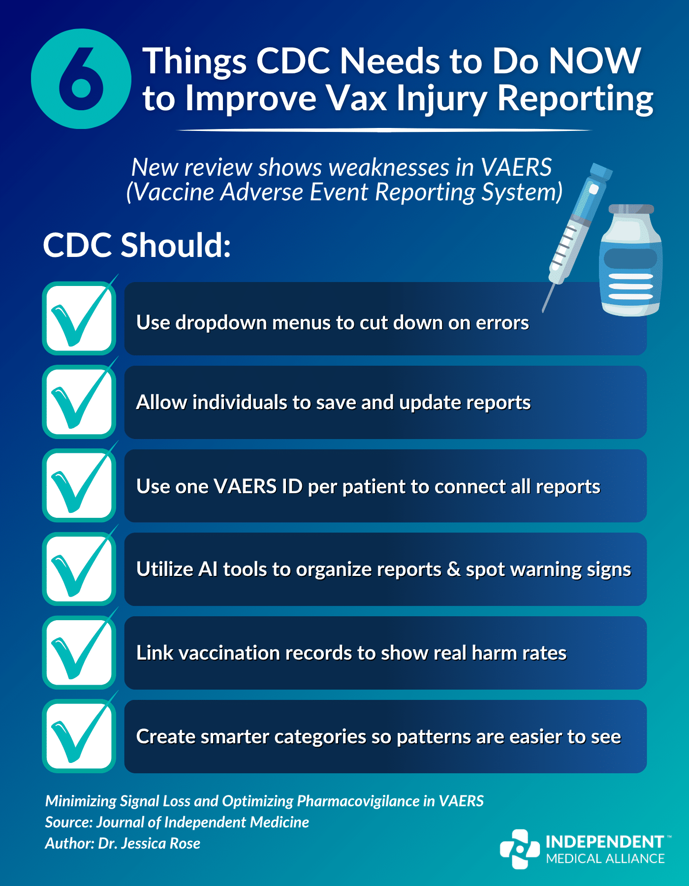 jessica rose vaers signal loss infographic