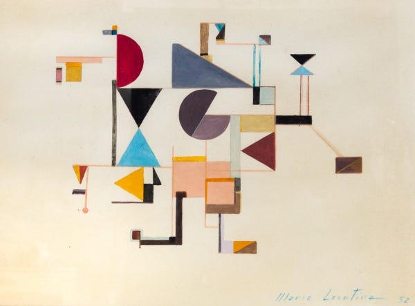 Maria Leontina (São Paulo, 1917 - 1984). Sem título. Gi
