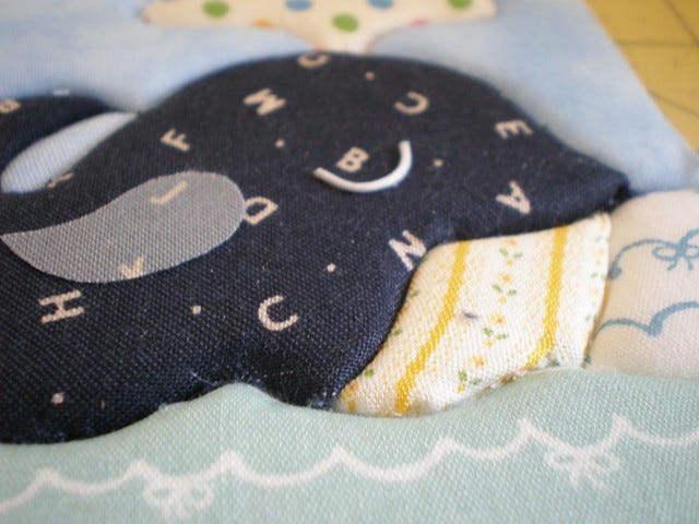 Whale Patchwork in Progress Whale Patchwork in Progress