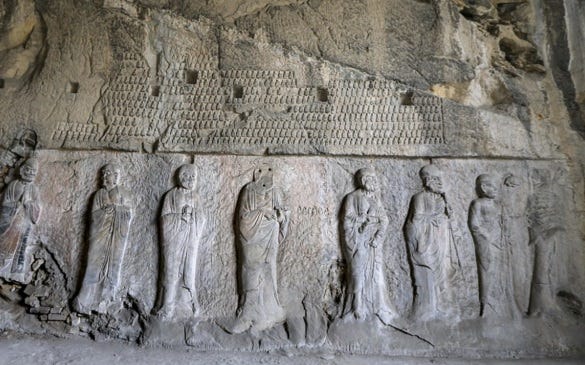Foi assim que os historiadores conseguiram rastrear a origem do templo até a Dinastia Tang: por meio das obras de arte.