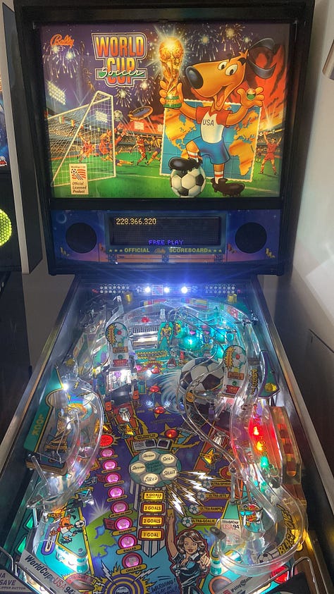 The Taiwanese and American editions of There's No Such Thing As A Silly Question and the USA '94 pinball machine