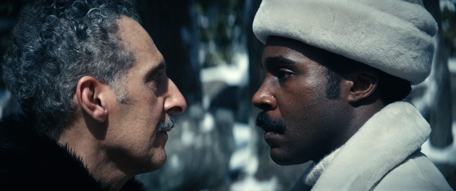 Innie Irving staring at Milchick at the end of Woe's Hollow