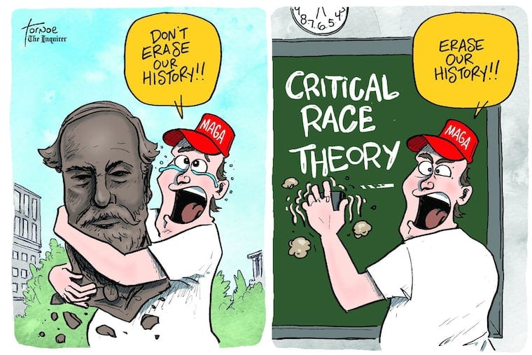 Cartoon: Critical race theory and real cancel culture Cartoon: Critical race theory and real cancel culture