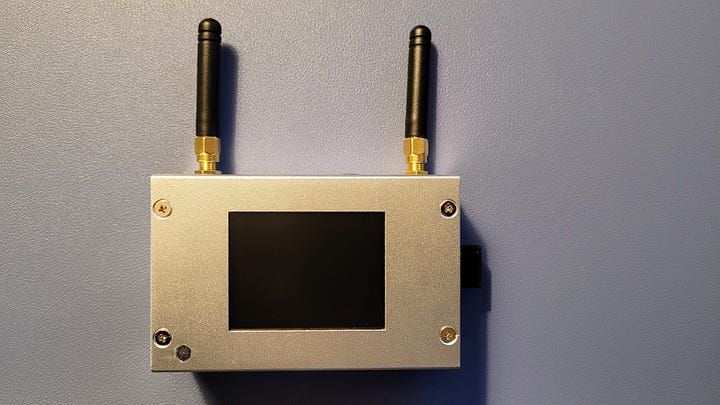 Front and back of hotspot