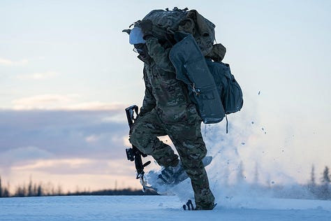 Soldiers assigned to the 2nd Infantry Brigade Combat Team (Airborne), 11th Airborne Division, also known as "Arctic Angels," recently conducted jumps from a Marine Corps KC-130J Super Hercules during airborne operations at Joint Base Elmendorf-Richardson, Alaska.
