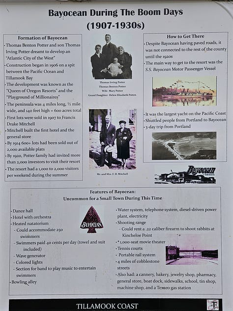 Three signs that tell the story of Bayocean