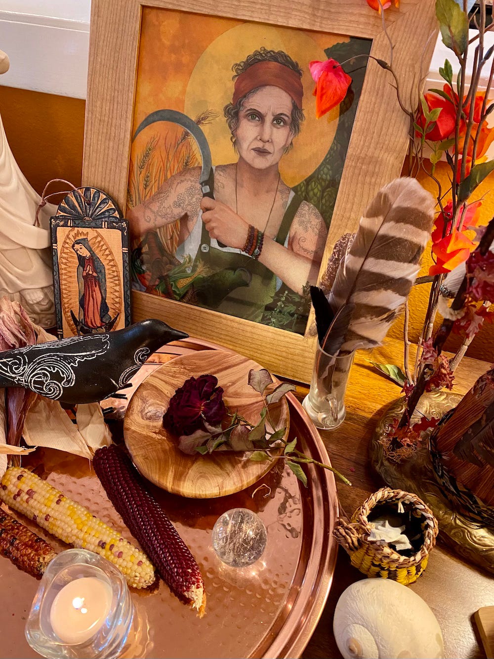 Lammas altar. Photo by JPC.