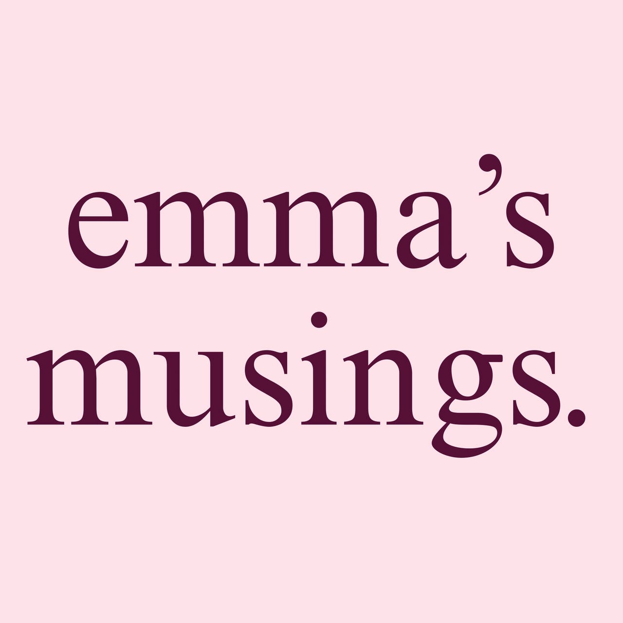 emma's musings. logo