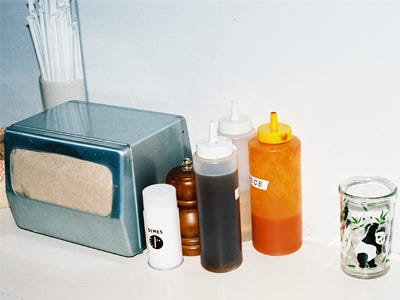 Picture from inside Dimes Deli NYC.