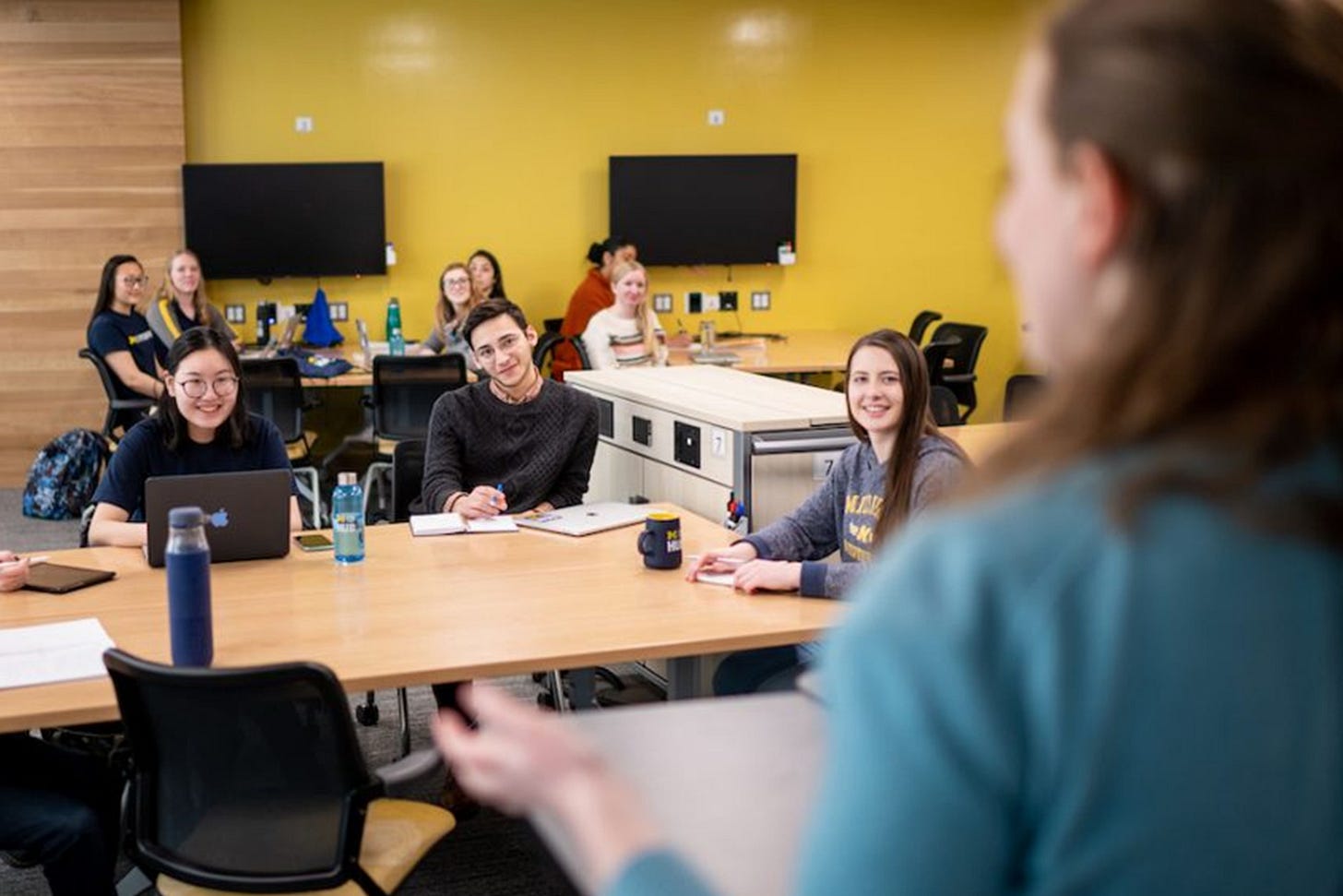 Students listening Students listening