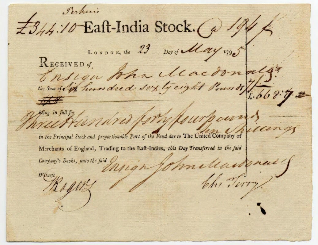 Joint Stock and the Corporate Entity in British History