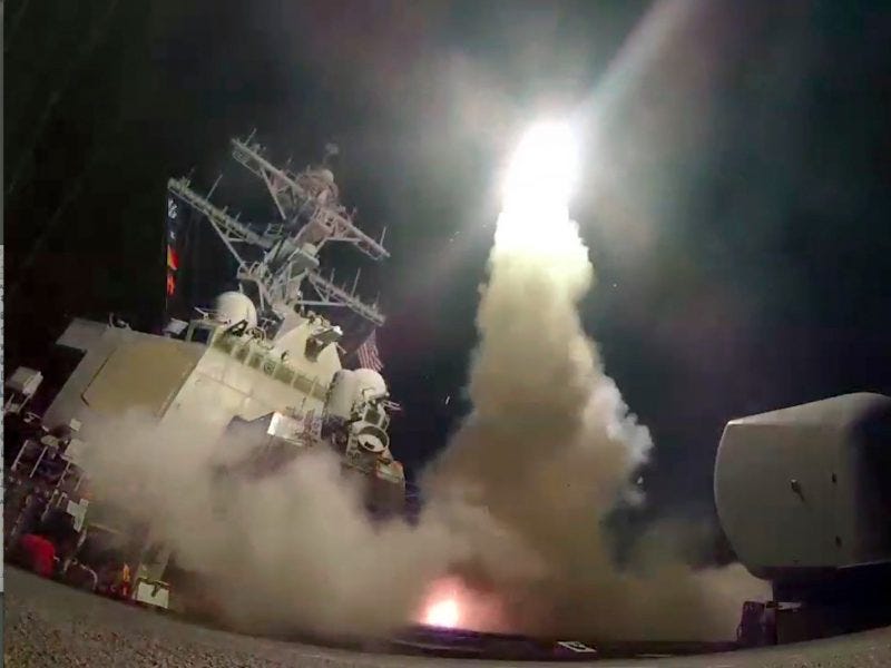 50 crusie missiles hit syria 50 crusie missiles hit syria