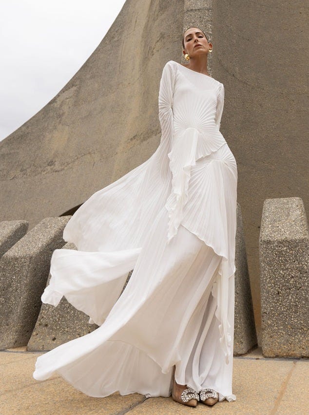 Waterfall Dress Floor Length