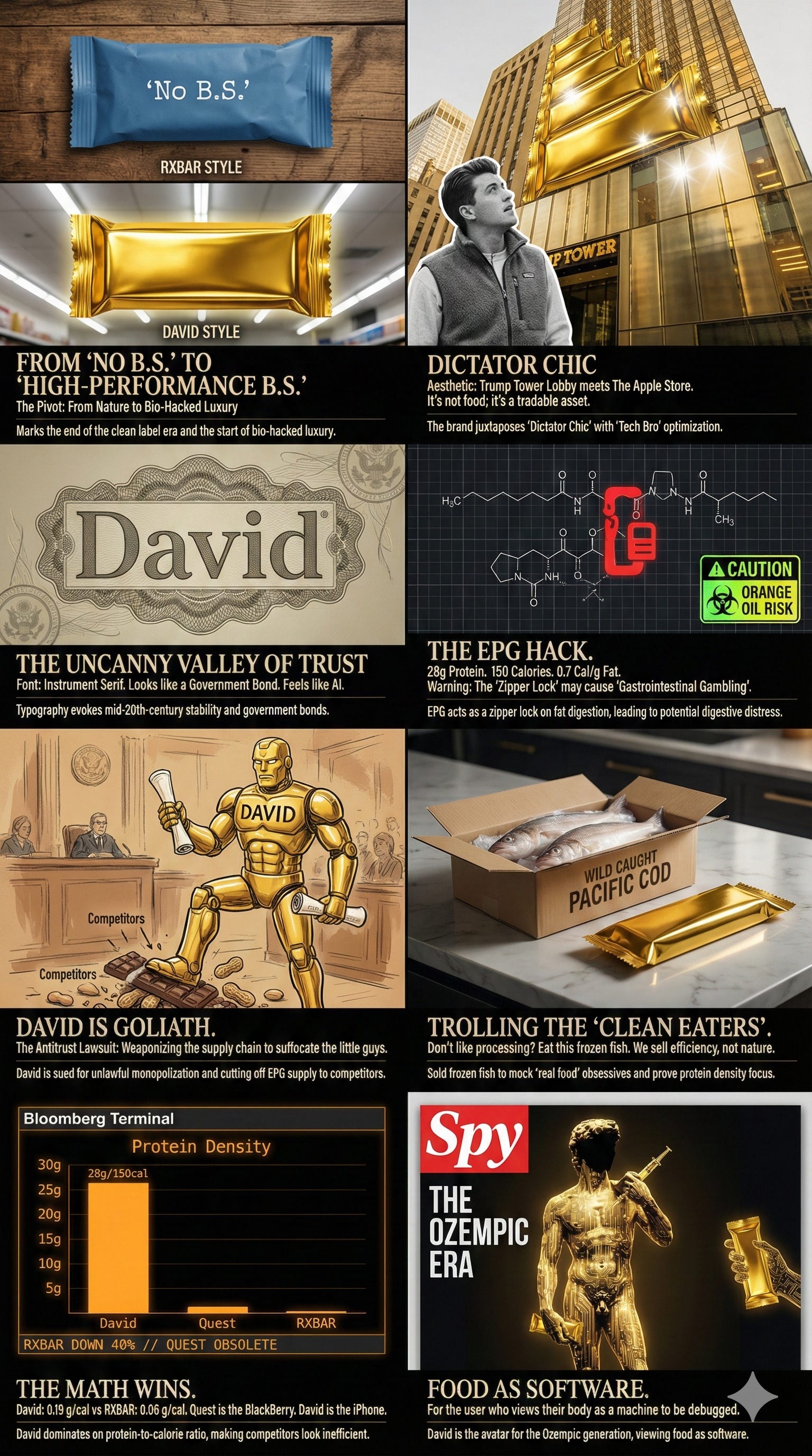 The Golden Boy: A Semiotic and Strategic Deconstruction of David Protein