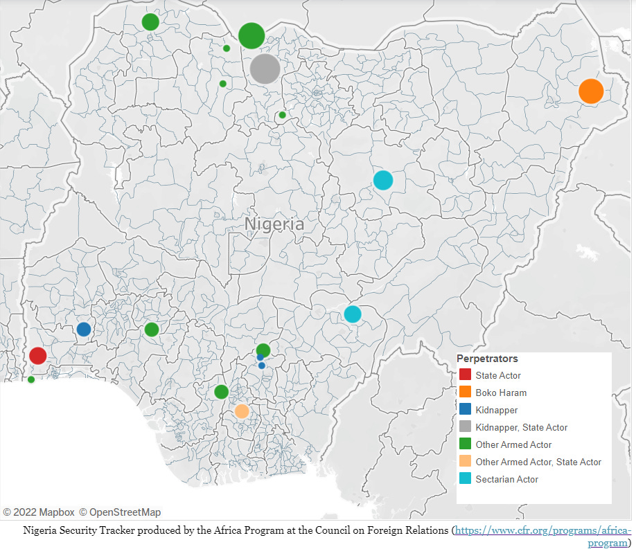 CFR's Nigeria Security Tracker Weekly Update: October 22-28, 2022
