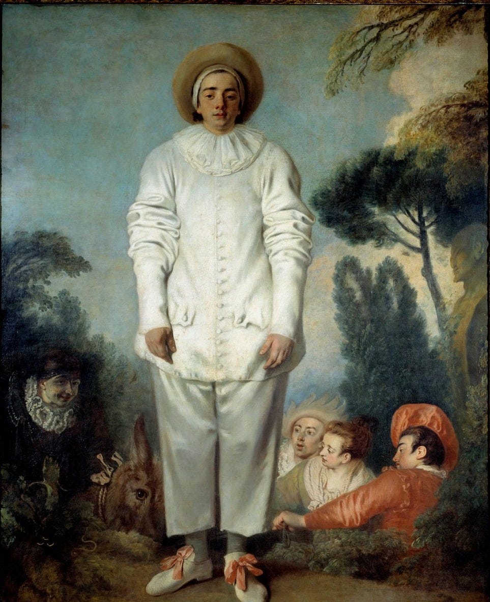 Pierrot, Once Called Gilles by Jean-Antoine Watteau
