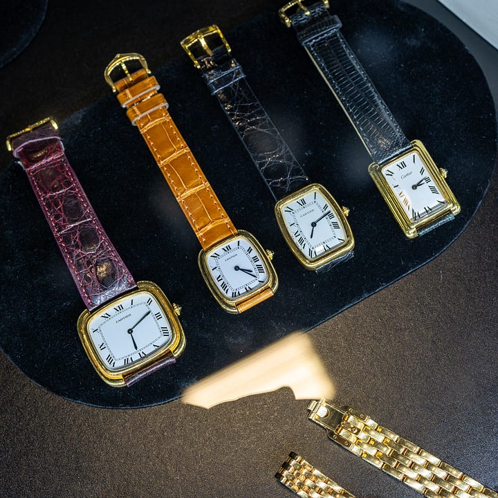 vintage cartier watches.