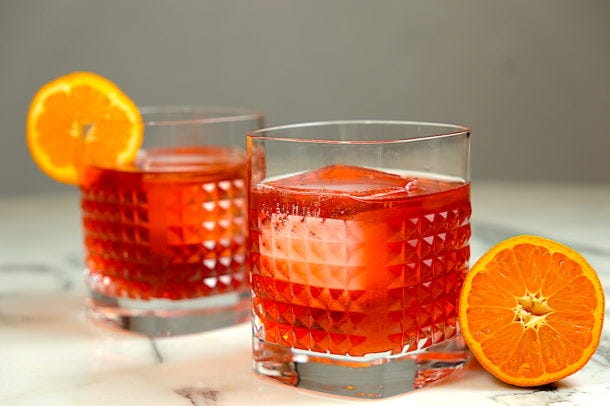 Mezcal Negroni - Sips, Nibbles & Bites