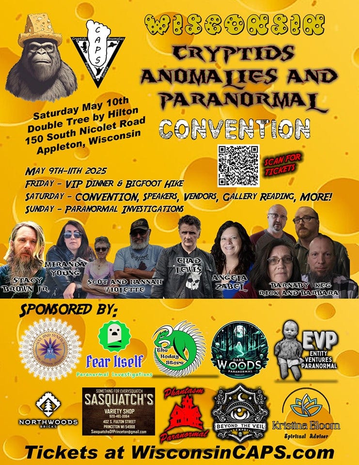 Wisconsin Cryptids, Anomalies & Paranormal Convention