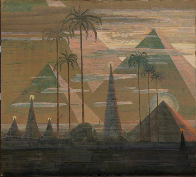 Andante (Sonata of the Pyramids), 1909 - Mikalojus Konstantinas Ciurlionis