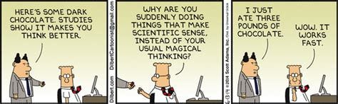 Dilbert and Dark #Chocolate | Work humor, Manager humor, Magical thinking