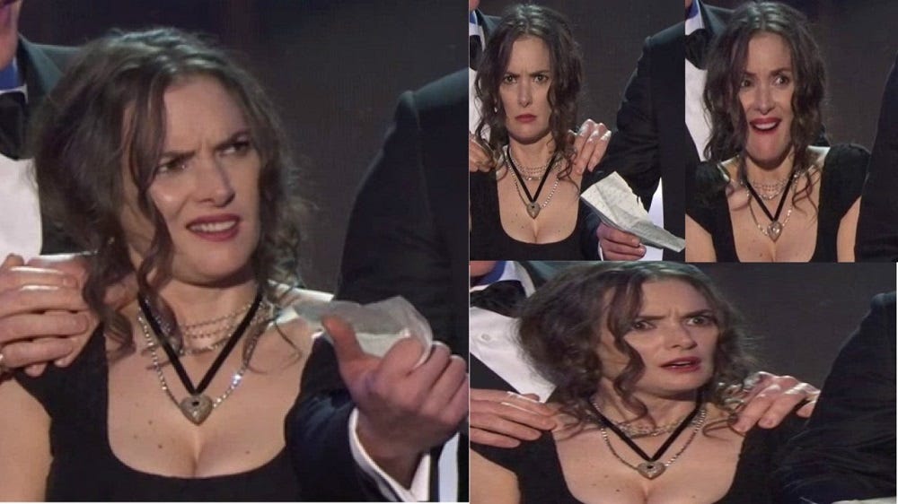 'Stranger Things' and Winona Ryder reactions steal SAG Awards 2017 images 'Stranger Things' and Winona Ryder reactions steal SAG Awards 2017 images