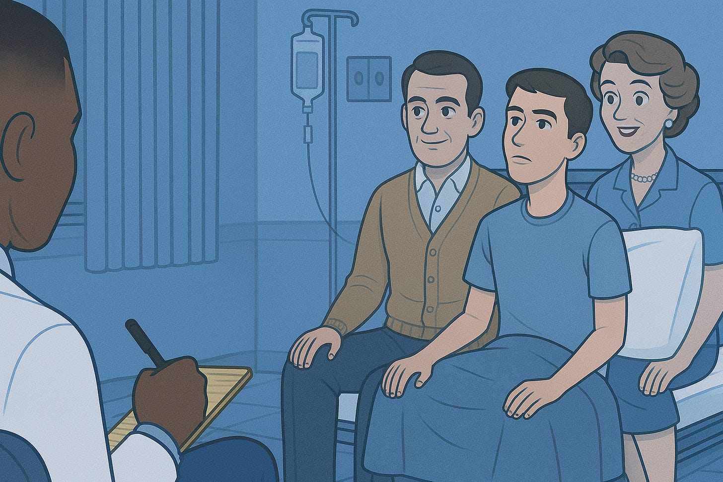 Medical Consultation in Cool Tones