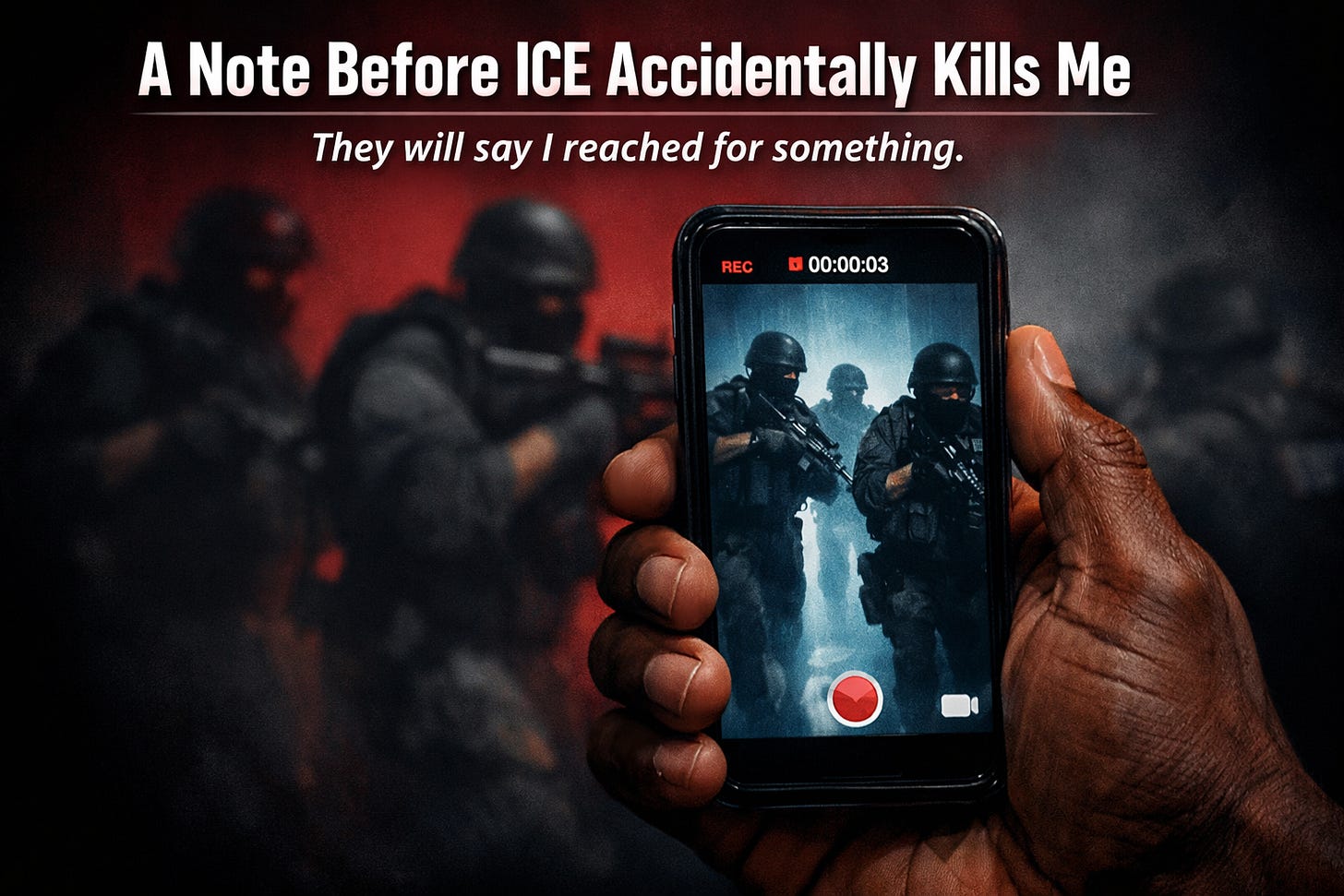 ⚠️ A Note Before ICE Accidentally Kills Me