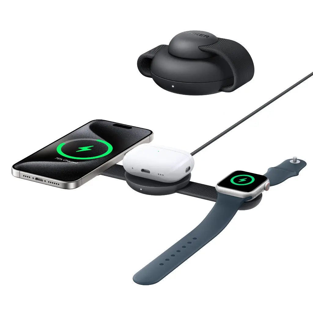 Anker MagGo 3-in-1 Foldable Charging Pad 15W Qi2 Wireless Charger Anker MagGo 3-in-1 Foldable Charging Pad 15W Qi2 Wireless Charger