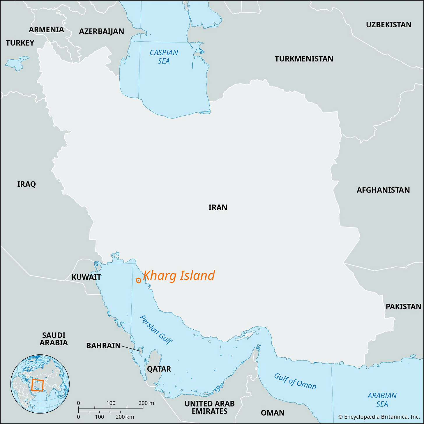 Kharg Island | Oil Terminal, Attack, Significance, Map, Persian Gulf, &  Iran | Britannica