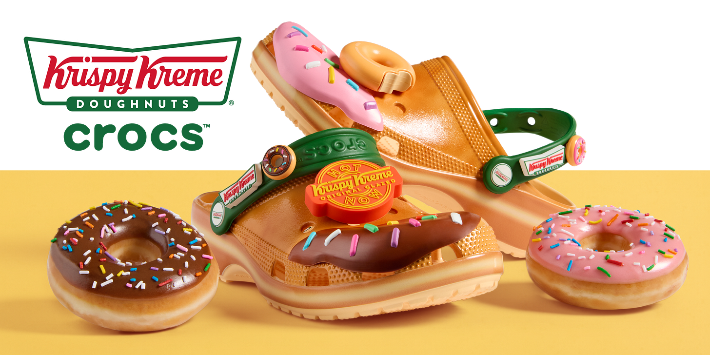 krispy kreme x crocs collab