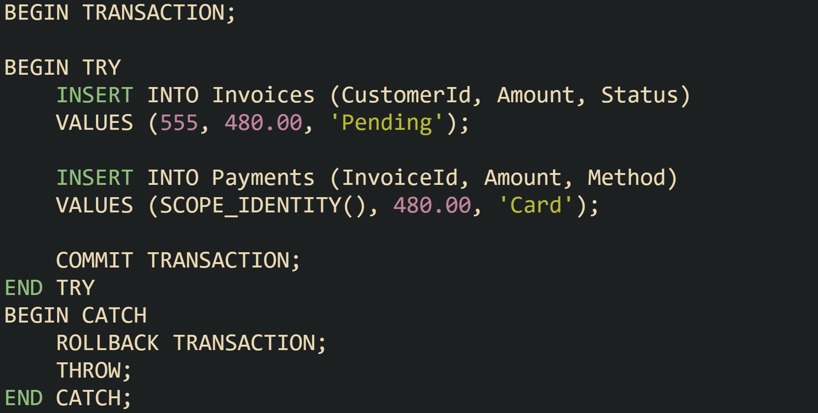 Handling Transactions and Locks in SQL