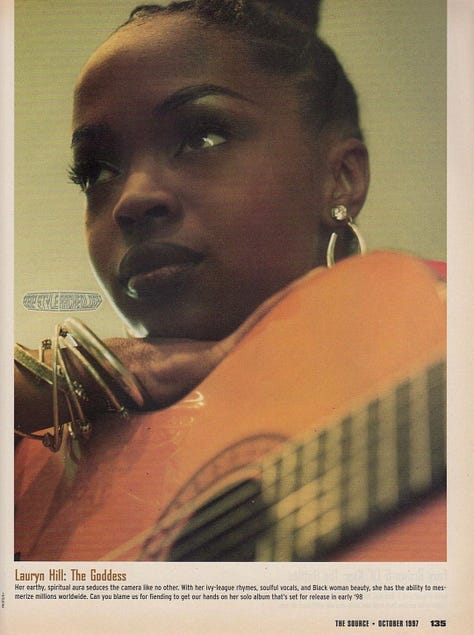 Scans from article "The Female MC Hall of Fame" from the October 1997 issue of The Source magazine. Scans by Rap Style Archeology