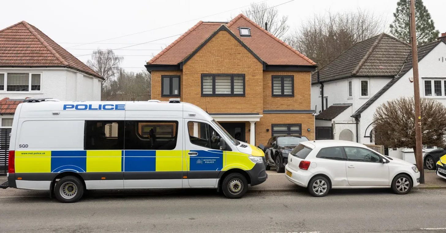 Four arrested over 'spying for Iran by monitoring individuals & locations'  as counter-terror cops search homes