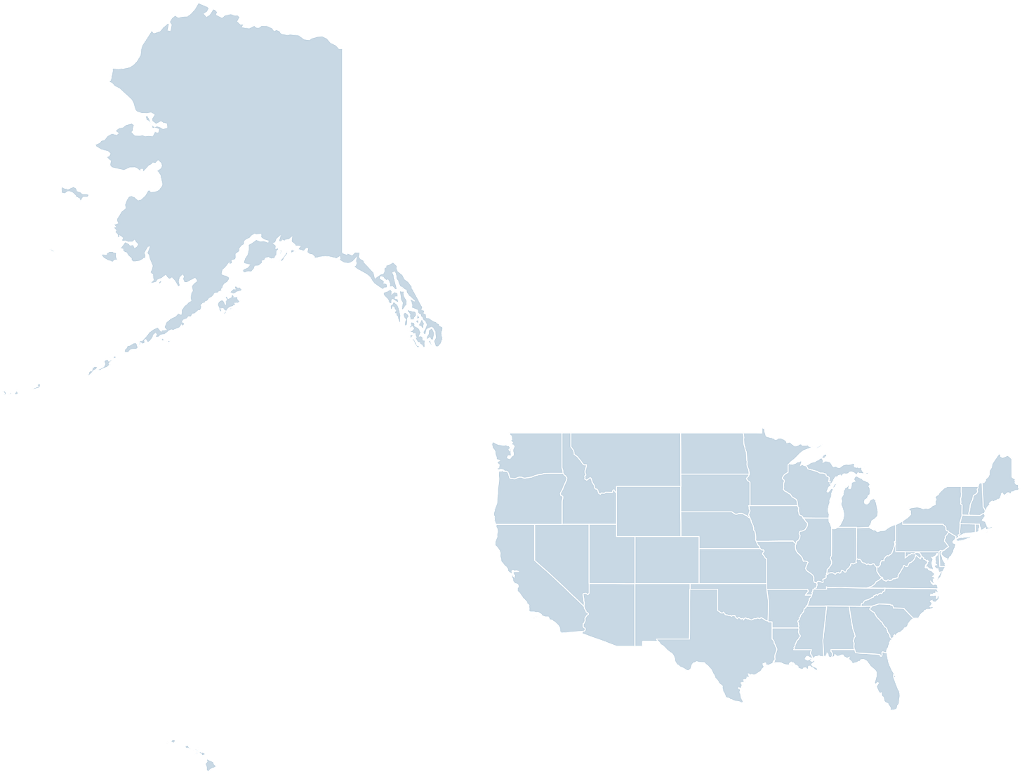 USA - Mercator projection